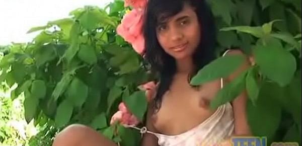  Tobie Teen small latina tits outdoors